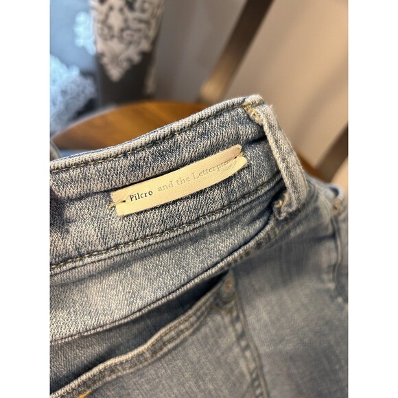 Pilcro & the Letterpress distressed Slim Boyfriend denim jean shorts Size 25 - Picture 7 of 7